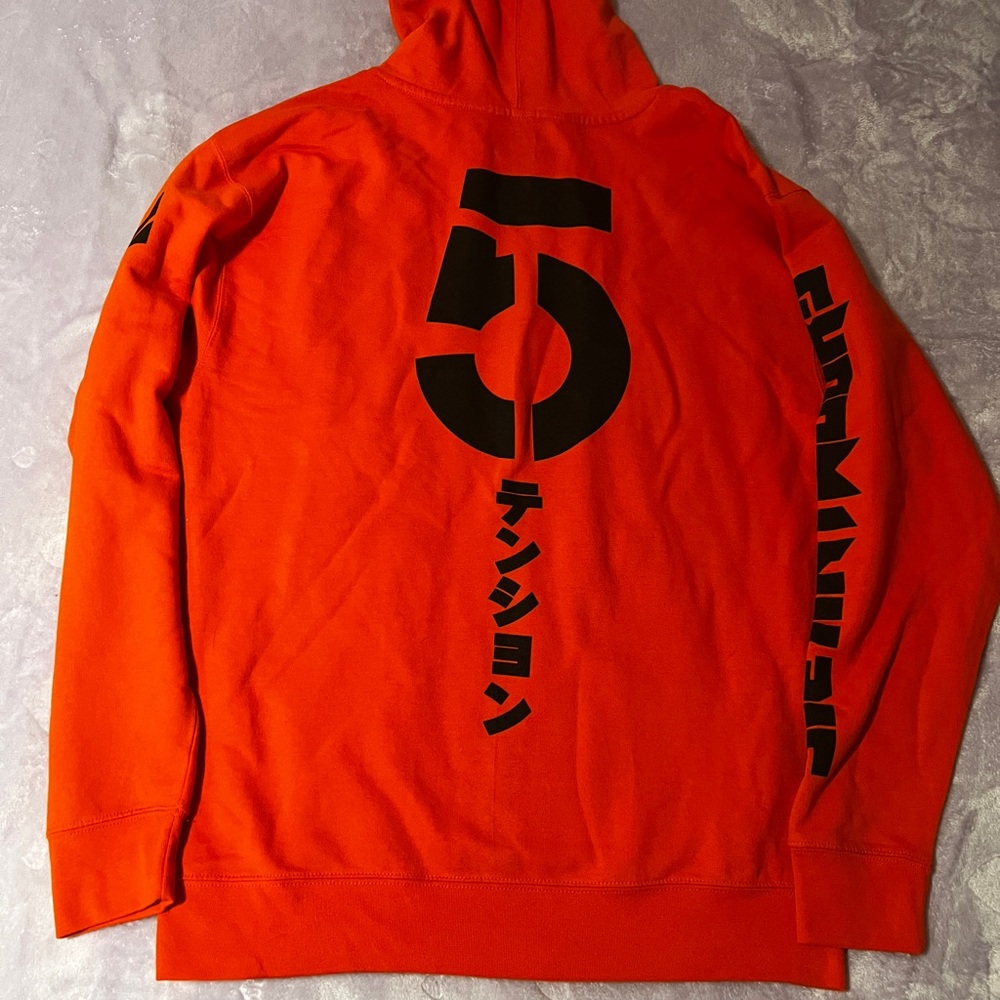 Orange Graphic Hoodie